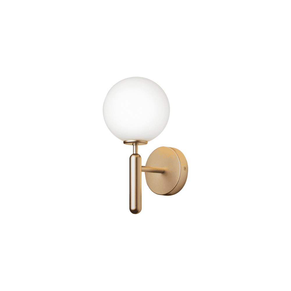 Nuura Miira Wall Light - Brass & Opal Glass