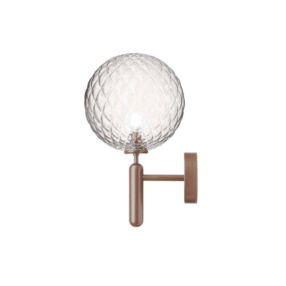 Nuura Miira Outdoor Wall Light - Dark Bronze & Optic Clear Glass