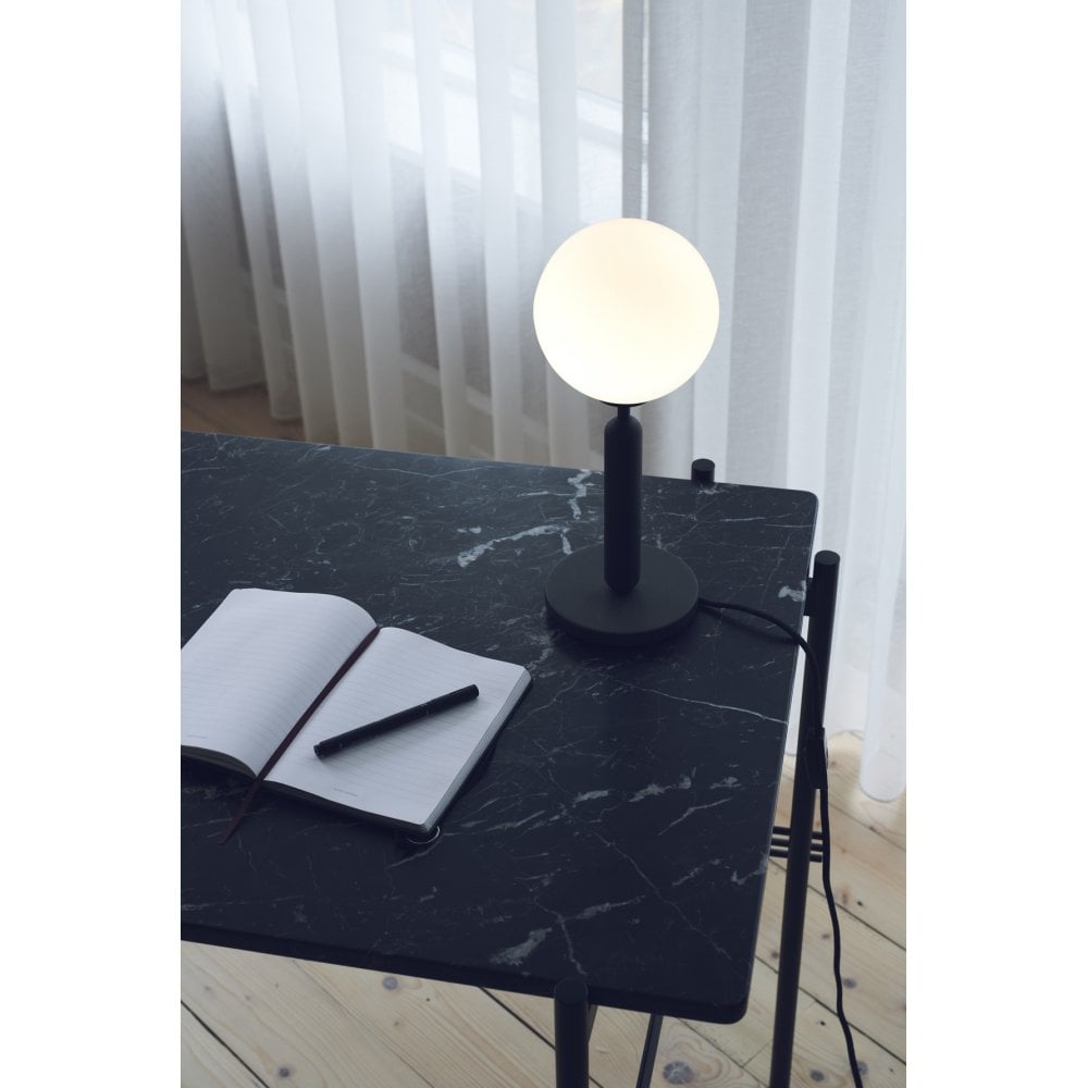Nuura Miira Table Lamp - Rock Grey & Opal Glass