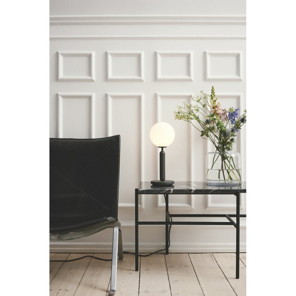 Nuura Miira Table Lamp - Rock Grey & Opal Glass