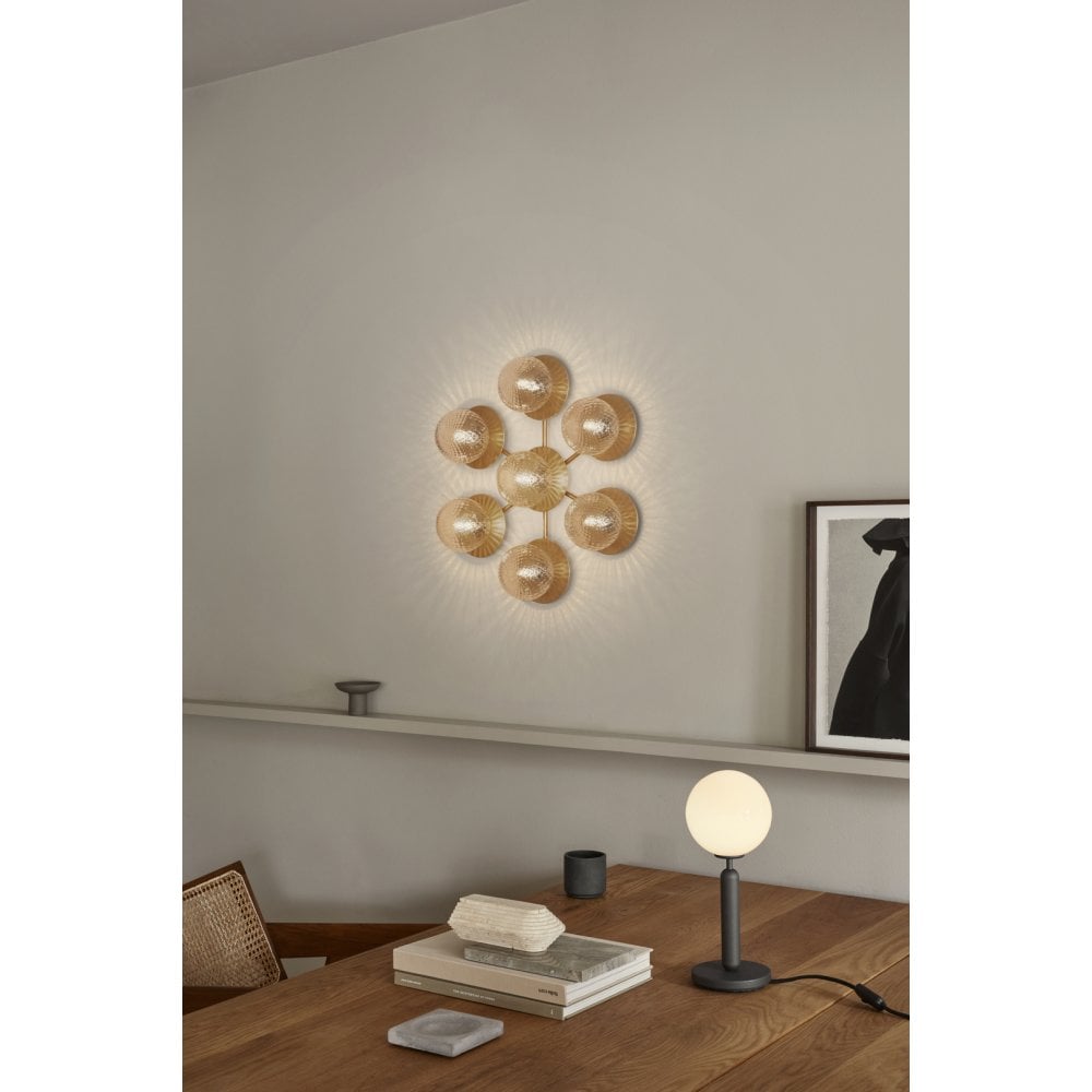 Nuura Liila Star Wall/Flush Light - Nordic Gold & Optic Clear Glass