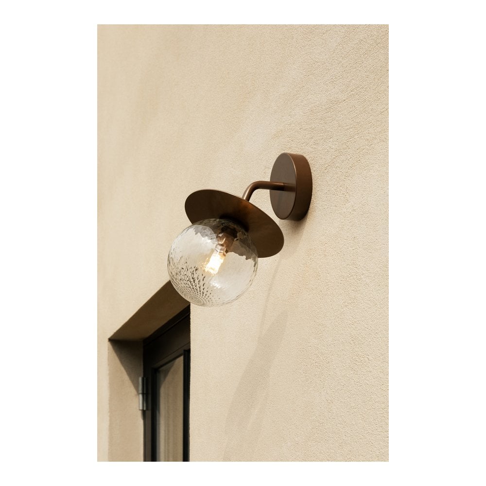 Nuura Liila Outdoor Wall Light - Dark Bronze & Optic Clear Glass