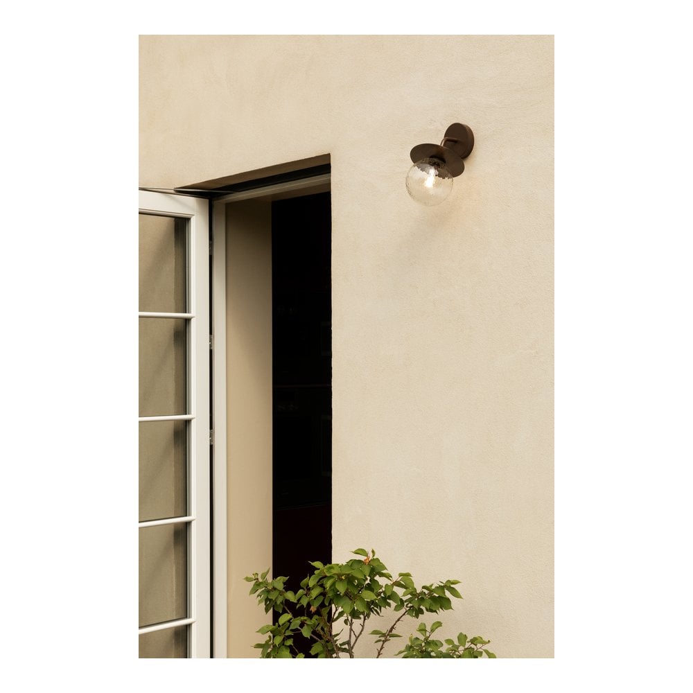 Nuura Liila Outdoor Wall Light - Dark Bronze & Optic Clear Glass