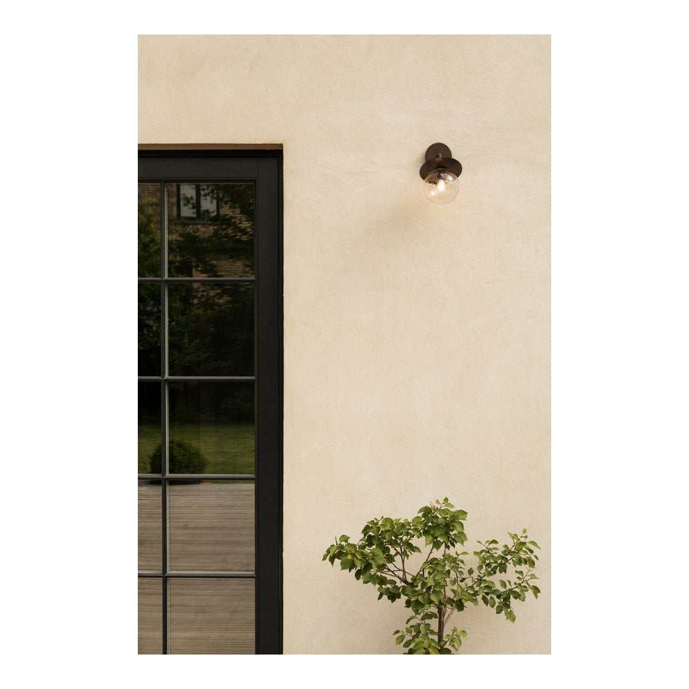 Nuura Liila Outdoor Wall Light - Dark Bronze & Optic Clear Glass