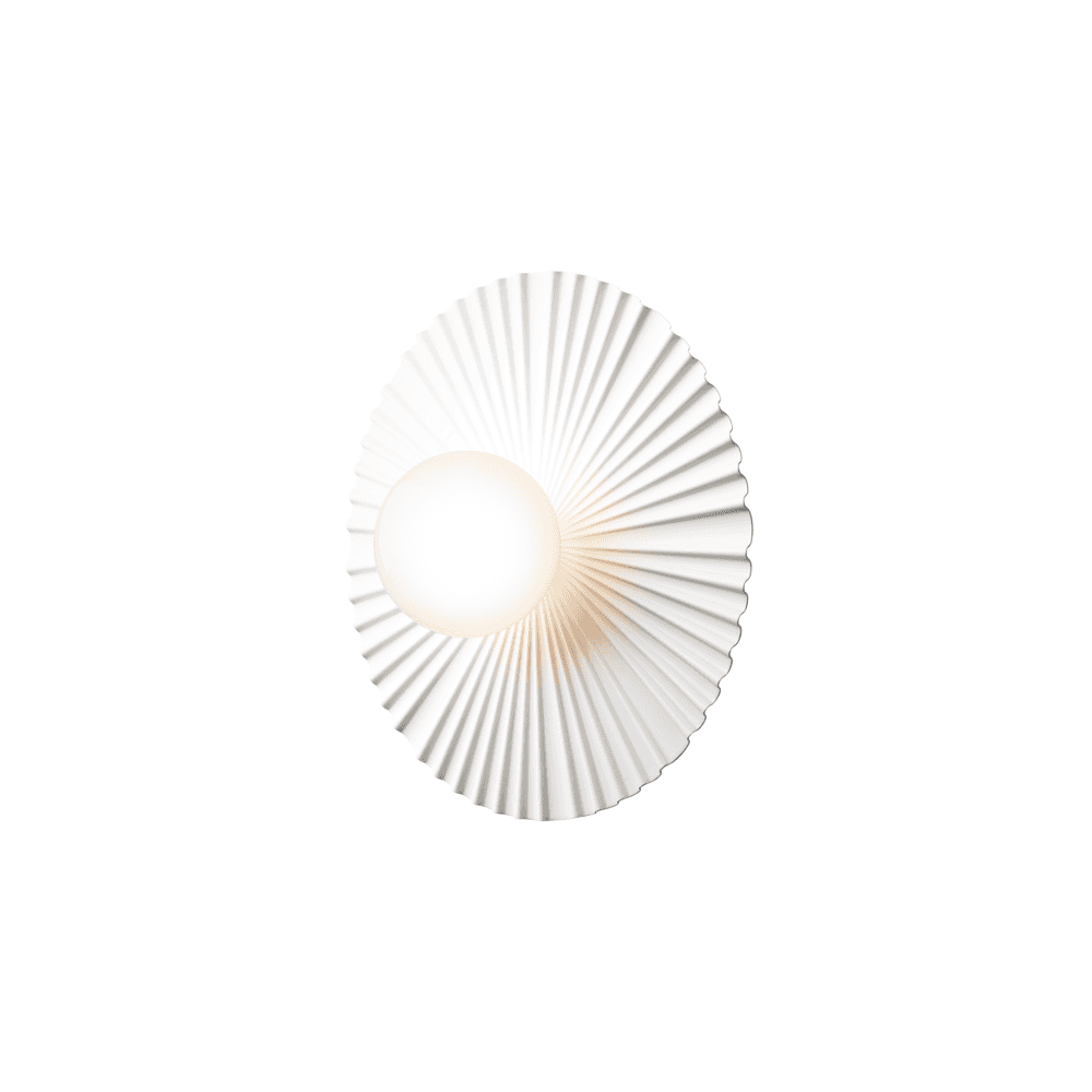 Nuura Liila Muuse Medium IP44 Wall/Flush Light - White & Opal Glass