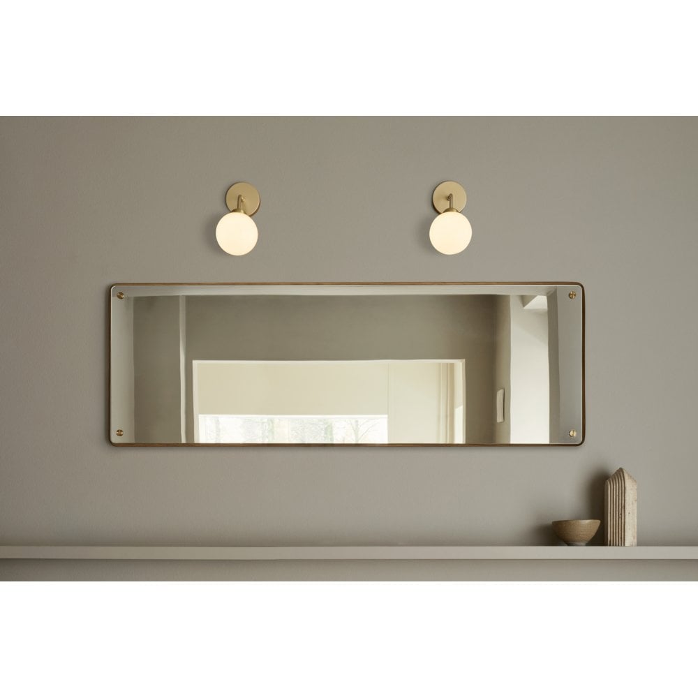 Nuura Apiales Wall Light - Brushed Brass & Opal Glass