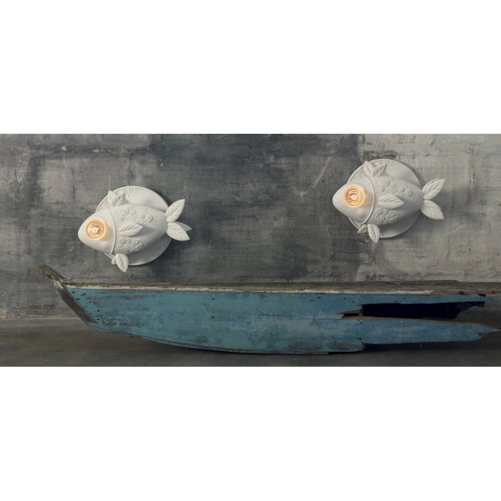 Karman Aprile Fish Wall Lamp - Matt White