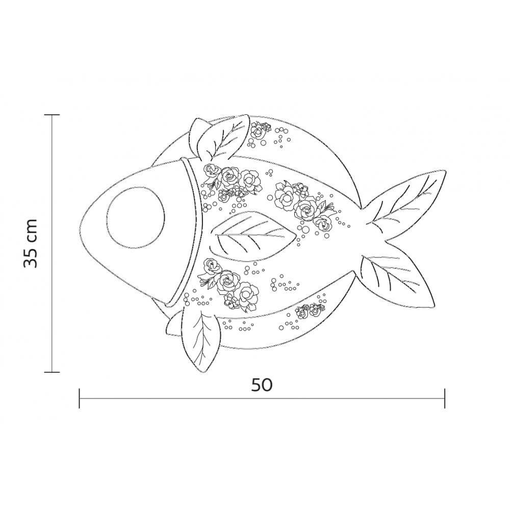 Karman Aprile Fish Wall Lamp - Matt White