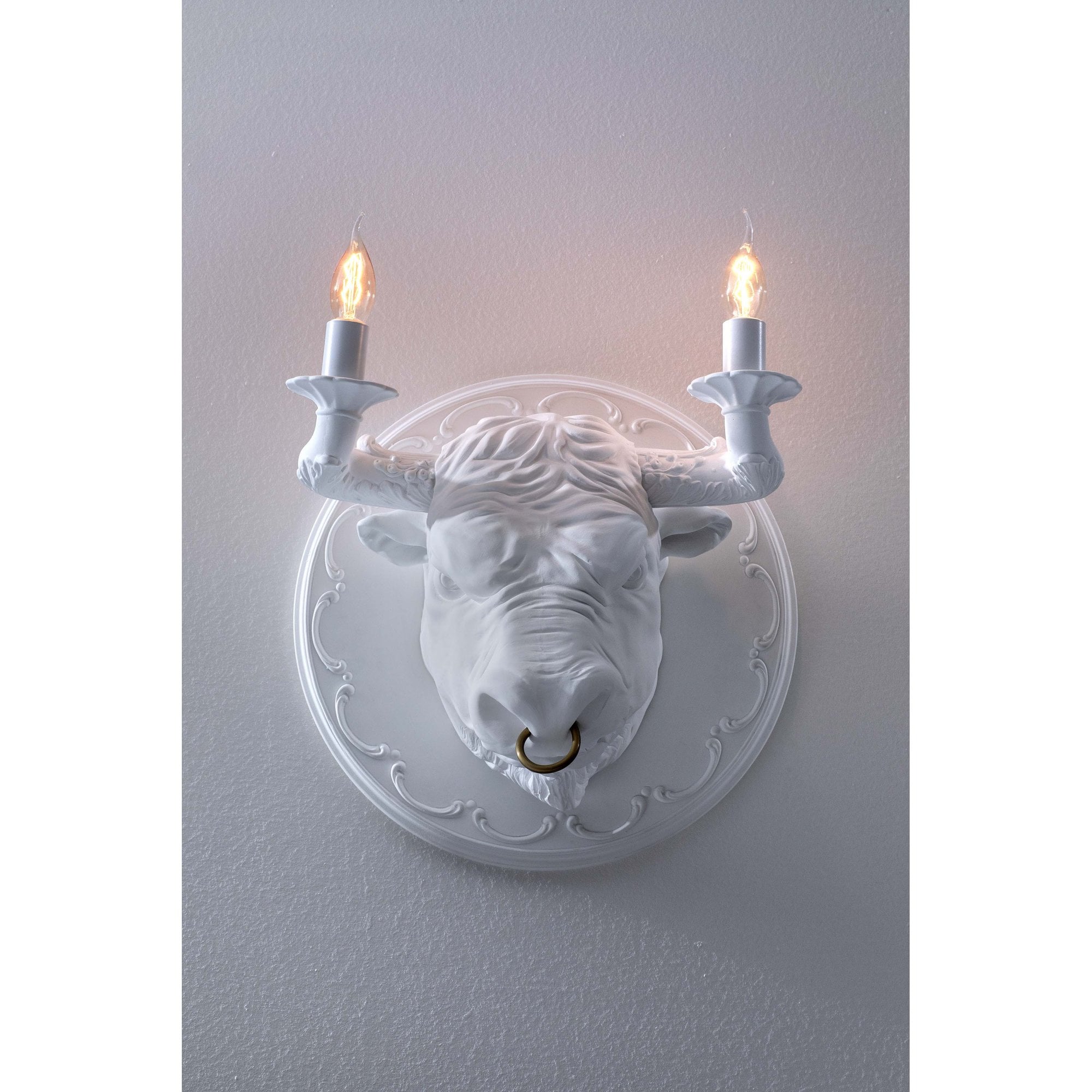 Karman Corrado Bull Wall Lamp - Matt White