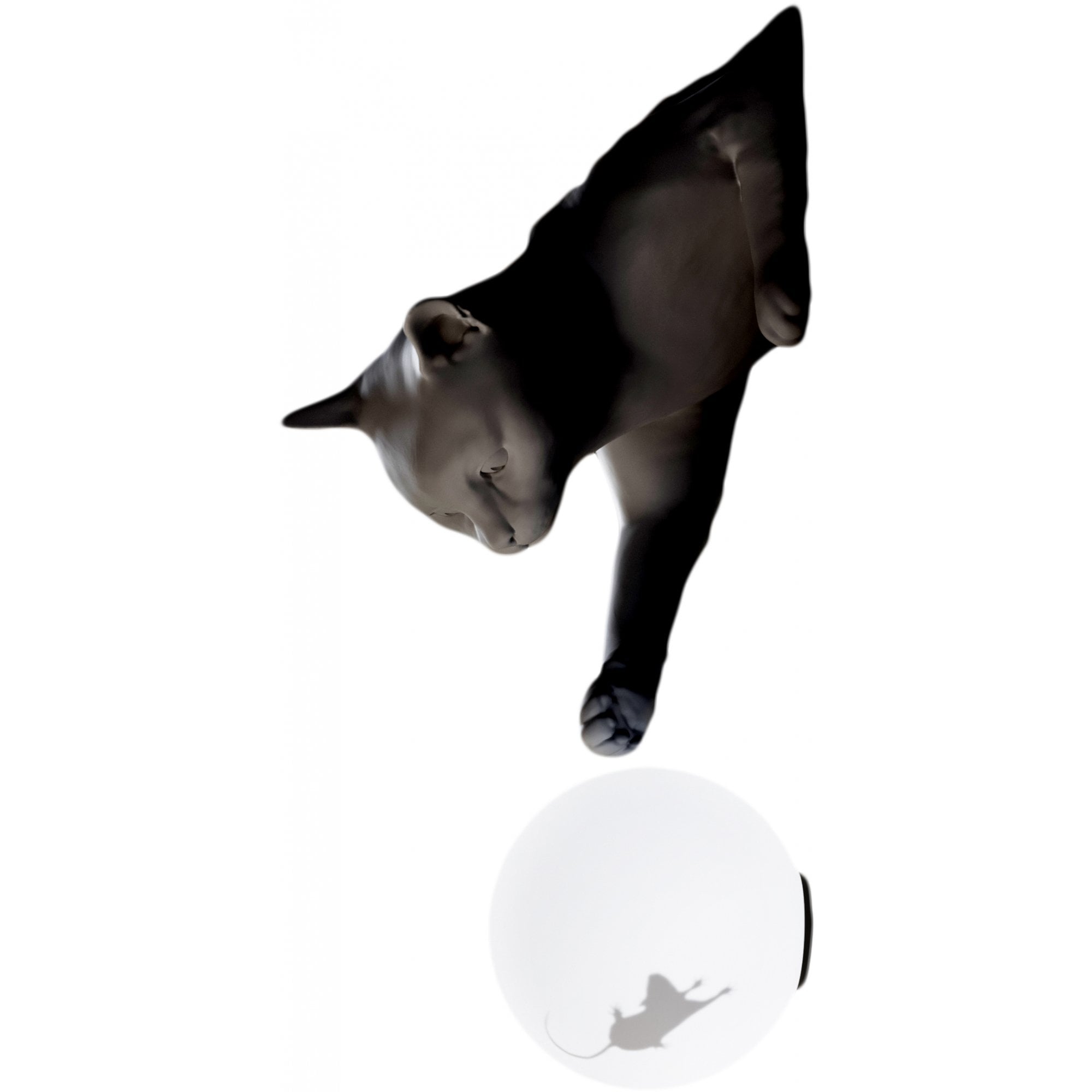 Karman Maoo Cat Wall Lamp - Matt Charcoal Grey