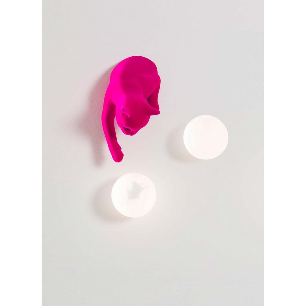 Karman Maoo Cat Wall Lamp - Fucsia Velvet