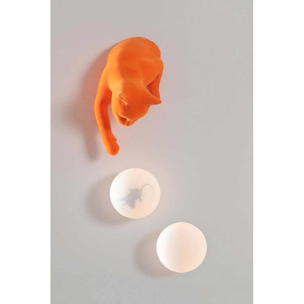 Karman Maoo Cat Sphere Wall Lamp - Frosted Glass - Sphere Only