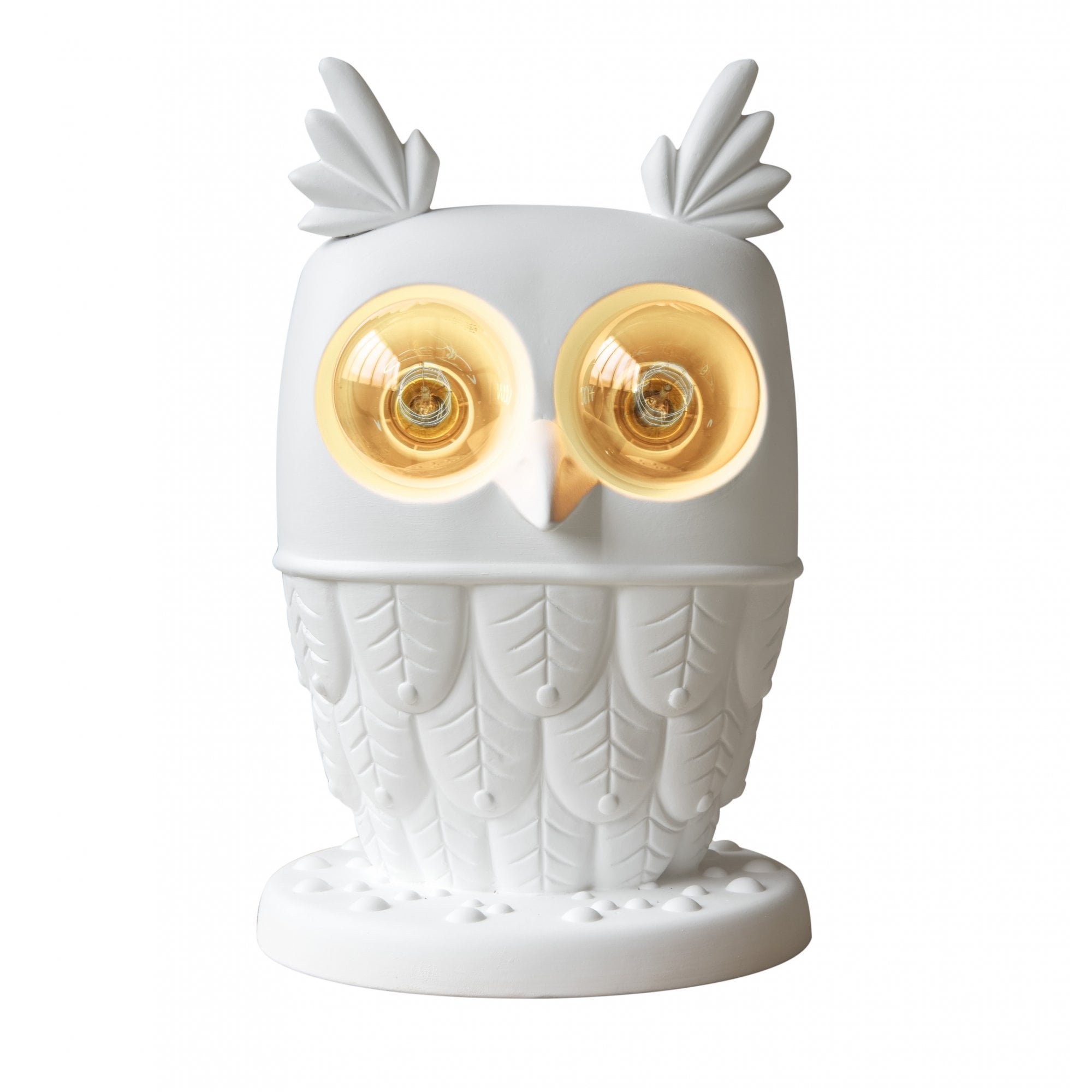 Karman Ti-Vedo Owl Table Lamp - Matt White