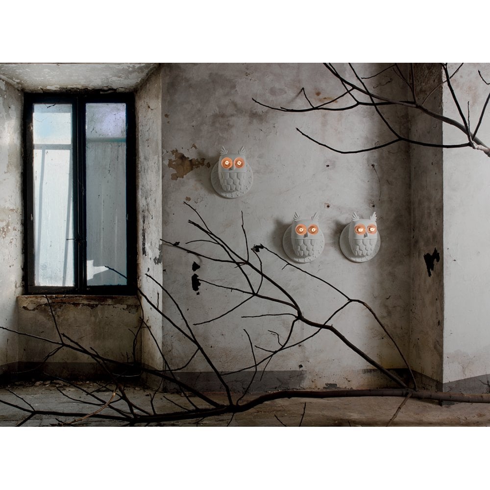 Karman Ti-Vedo Owl Wall Lamp - Matt White