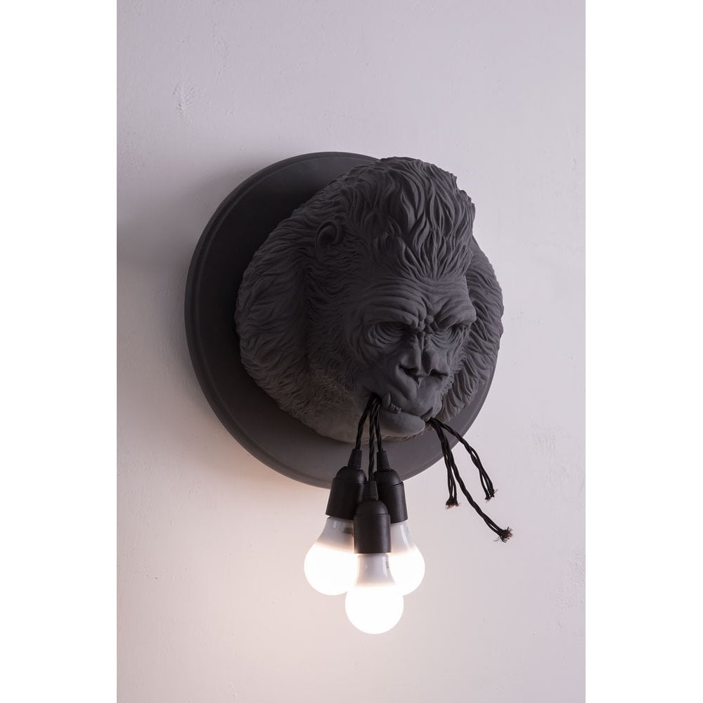 Karman Ugo Rilla Gorilla Wall Lamp - Grey Ceramic