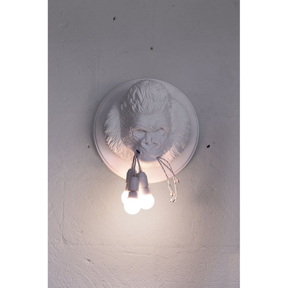 Karman Ugo Rilla Gorilla Wall Lamp - White