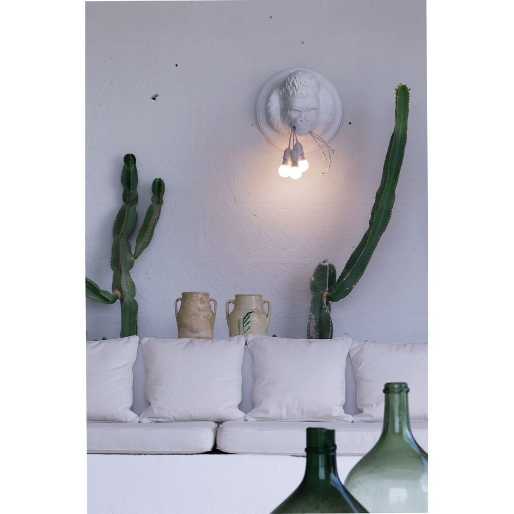 Karman Ugo Rilla Gorilla Wall Lamp - White