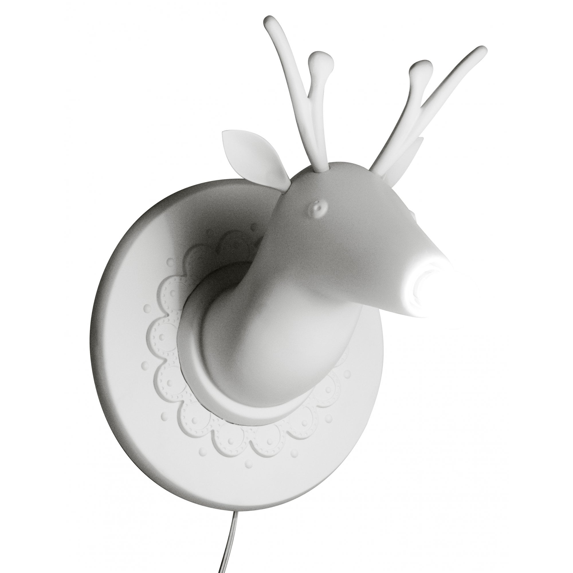 Karman Marnìn Deer Wall Lamp - Ceramic White