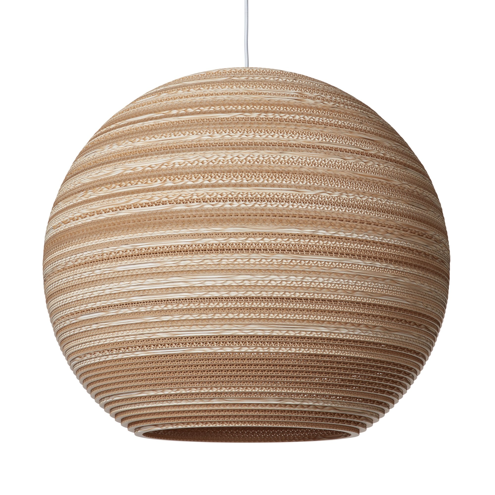 Graypants Scraplights Moon 24 Pendant - Blonde - 36cm Diameter