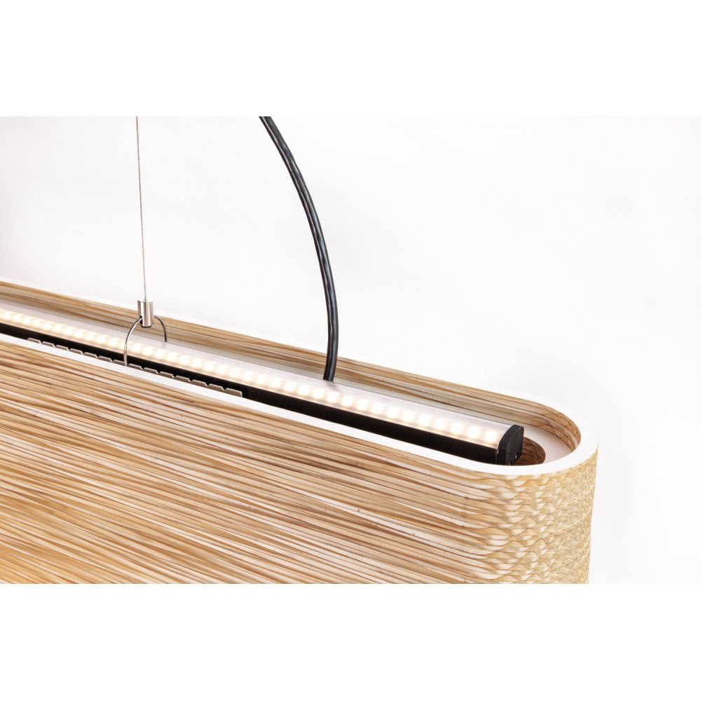 Graypants Scraplights Hewn 48 - 12 Linear Pendant - Direct/Indirect Light - Single Circuit - Blonde