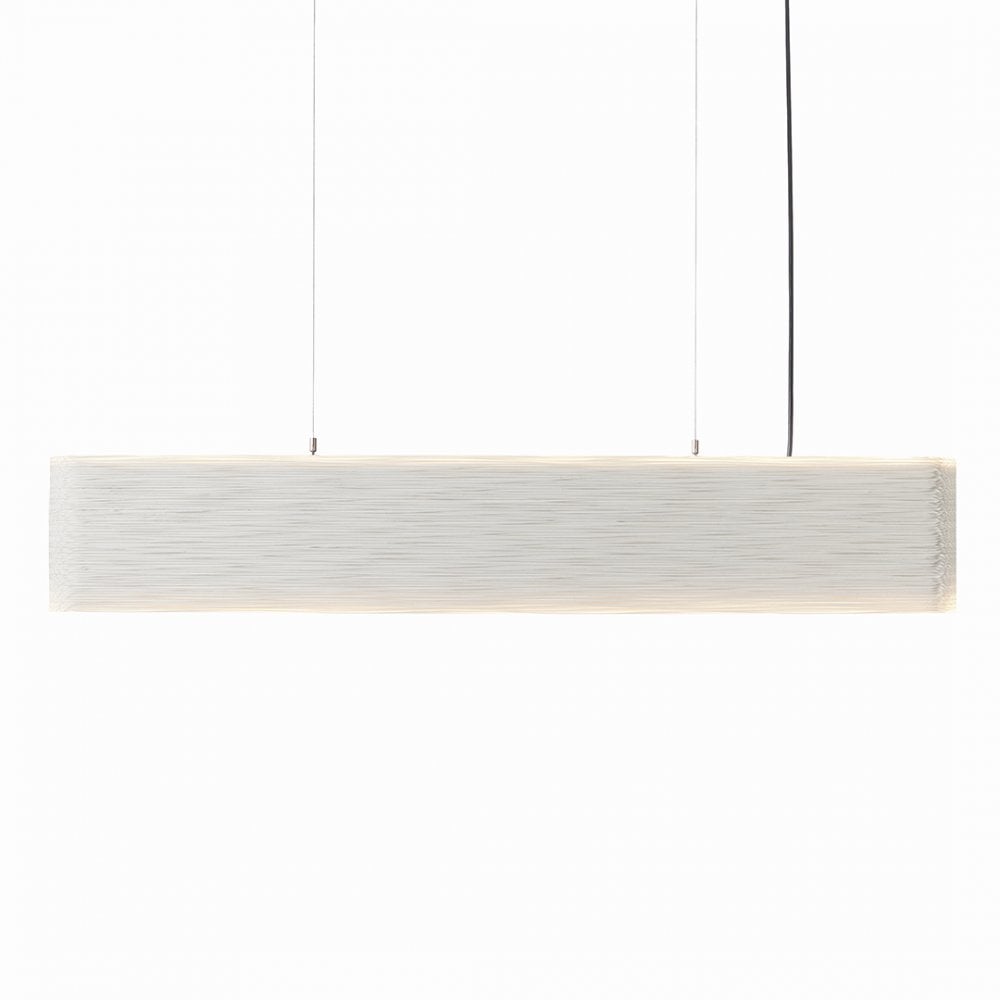 Graypants Scraplights Hewn 48 - 8 Linear Pendant - Direct/Indirect Light - Dual Circuit - White