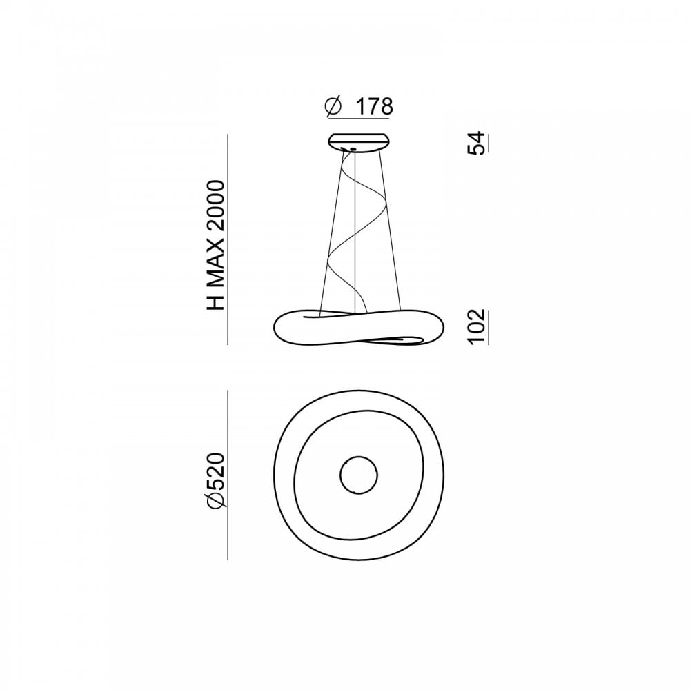 Stilnovo Mr Magoo 52cm Pendant - White