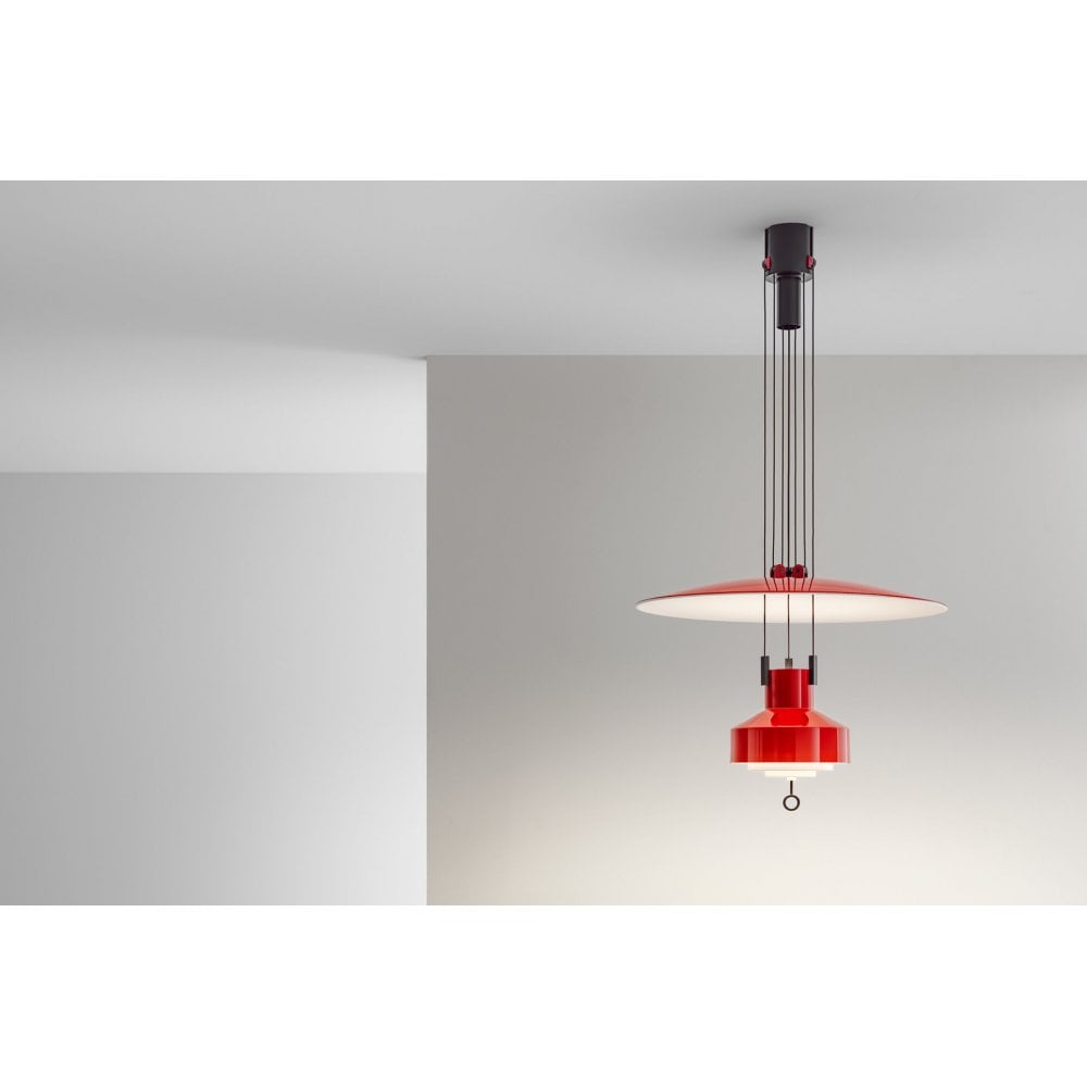 Stilnovo Saliscendi Pendant - Ruby Red