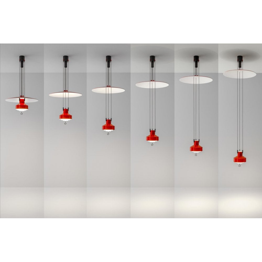 Stilnovo Saliscendi Pendant - Ruby Red