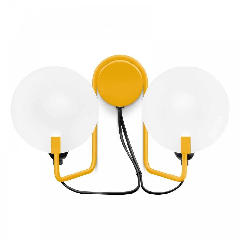 Stilnovo Bugia 2 Light Wall Light - Yellow