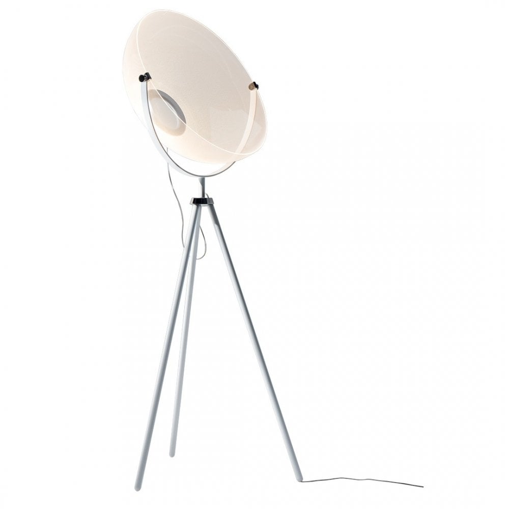 Stilnovo Demi Moon Transformative Optic Floor Lamp - Matt White