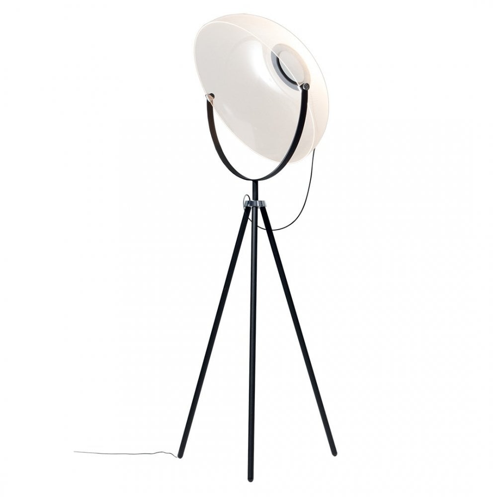 Stilnovo Demi Moon Transformative Optic Floor Lamp - Black