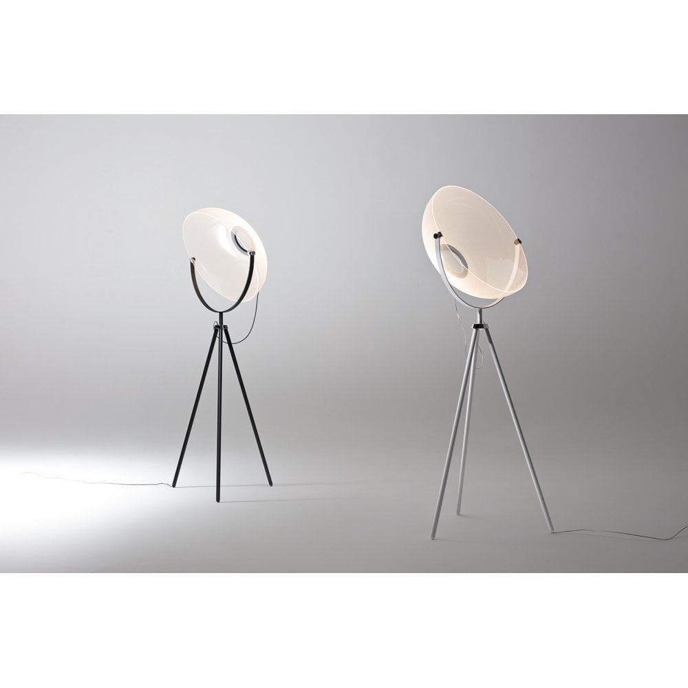 Stilnovo Demi Moon Transformative Optic Floor Lamp - Black