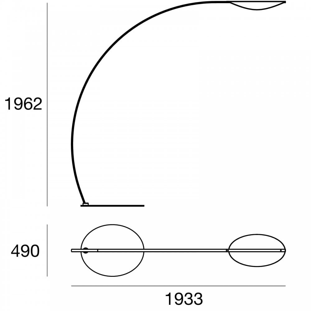 Stilnovo Diphy Transformative Optic Floor Lamp - Matt White