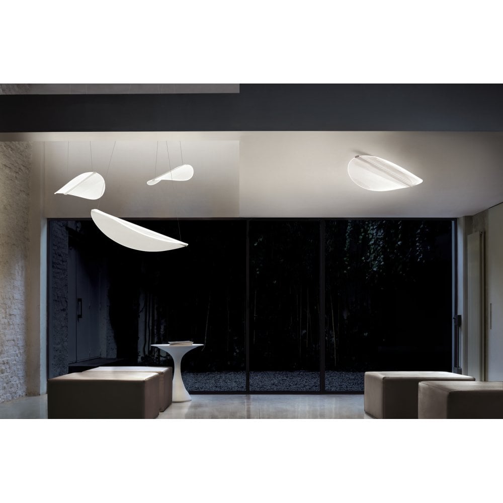 Stilnovo Diphy 3 Light Transformative Optic Pendant Chandelier - Matt White