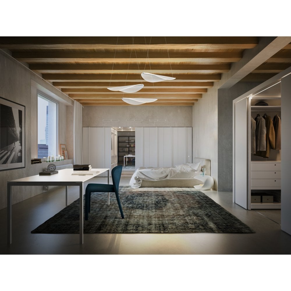 Stilnovo Diphy 3 Light Transformative Optic Pendant Chandelier - Matt White