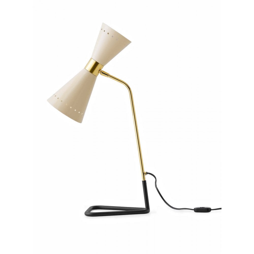 Stilnovo Megafono Table Lamp - Gold & Ivory
