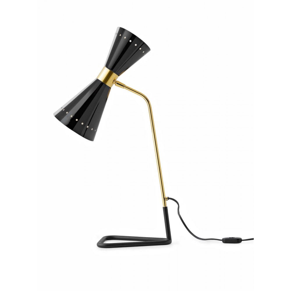 Stilnovo Megafono Table Lamp - Gold & Black