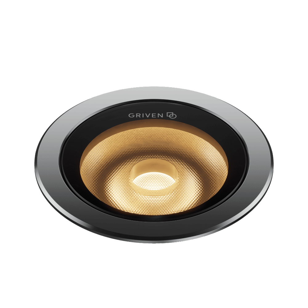 Griven Moon Recessed 7W 840lm Ground Light - Standard Frame - Stainless Steel - Low Voltage