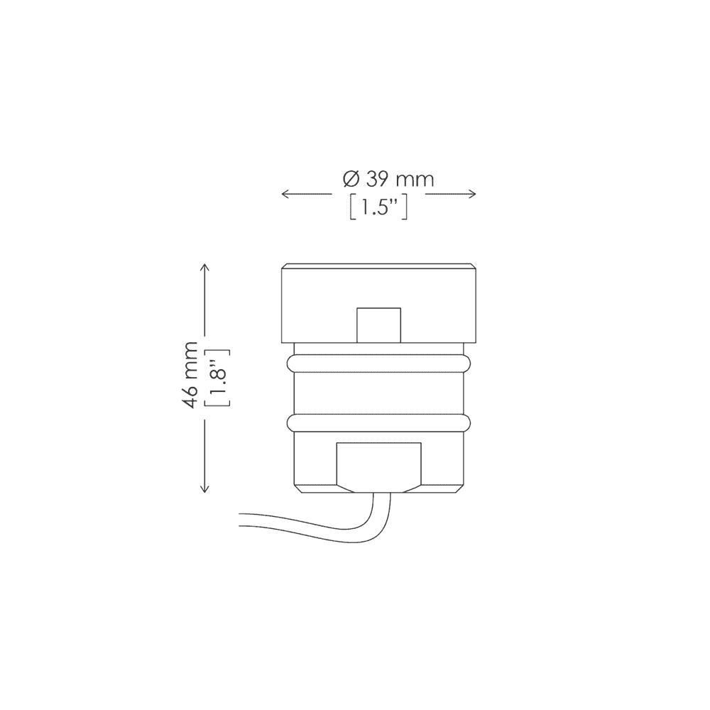 Griven Half Moon Recessed 2.5W 227lm Ground Light - All-Glass Frame - Low Voltage