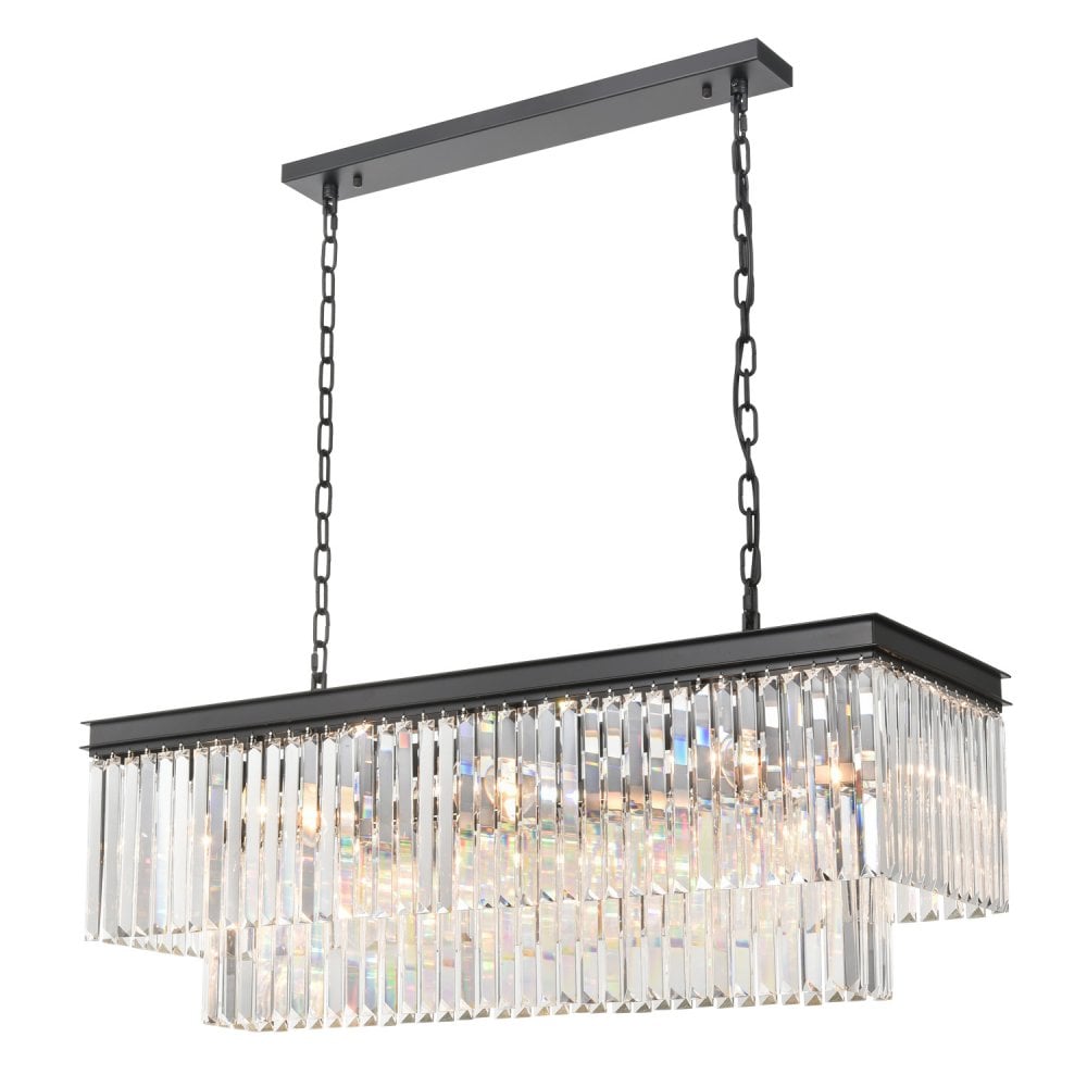 Franklite Perdita 11 Light Pendant - Crystal Glass