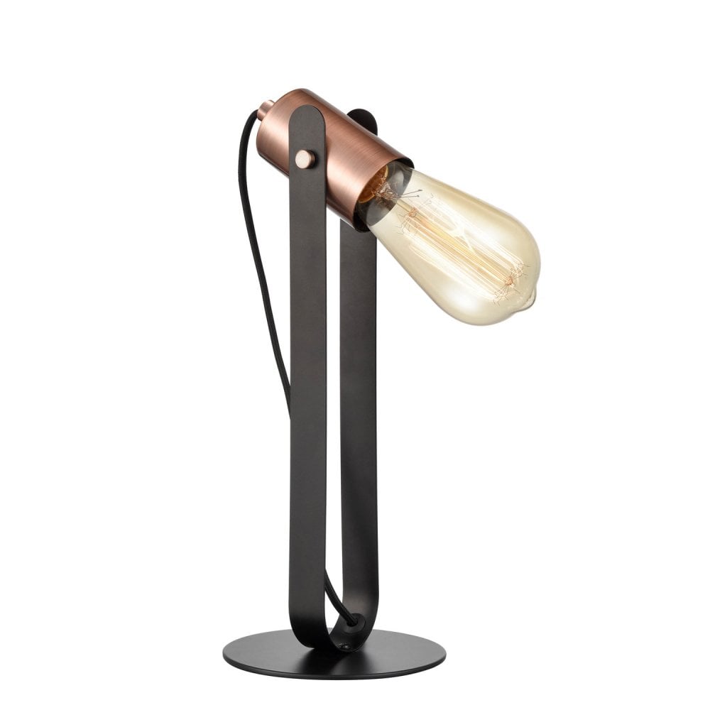 Franklite Debut Table Lamp - Black & Copper