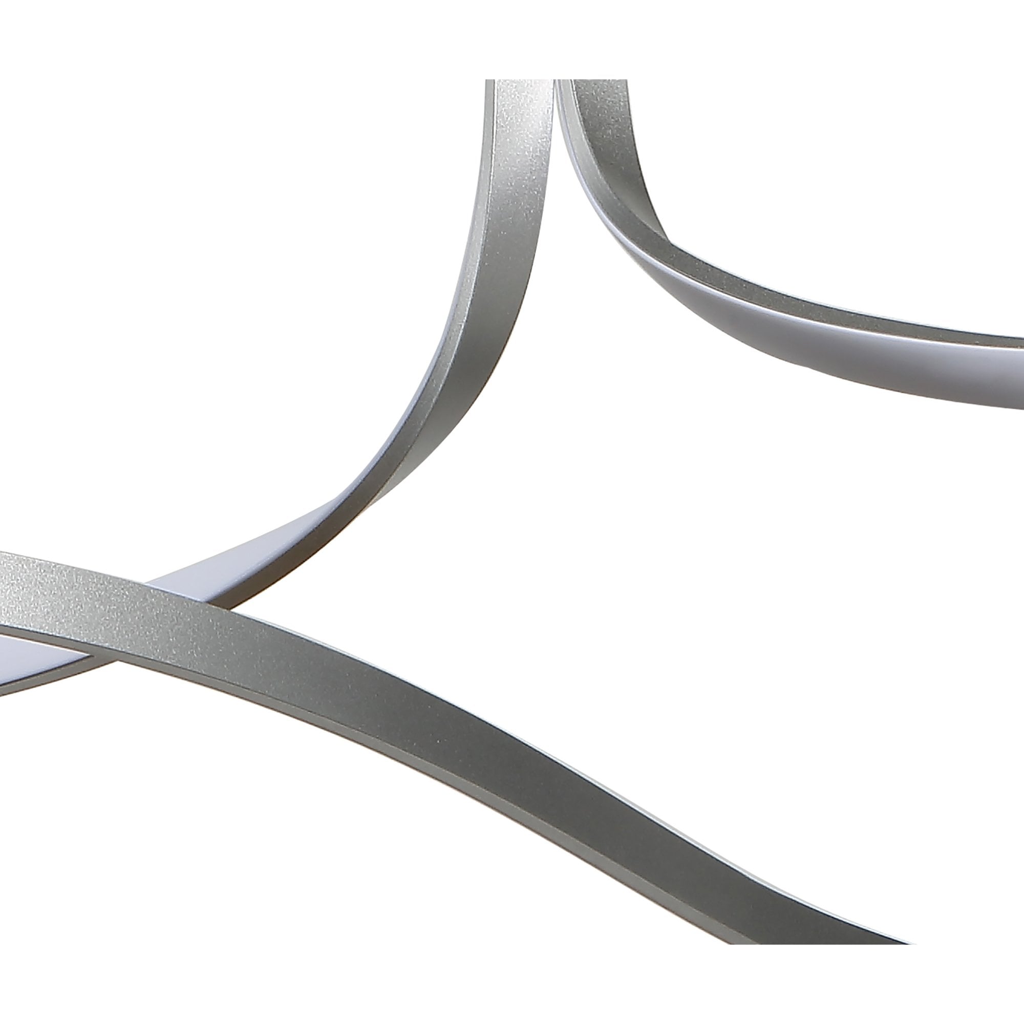 Mantra Nur XL Semi Flush - Silver/Polished Chrome