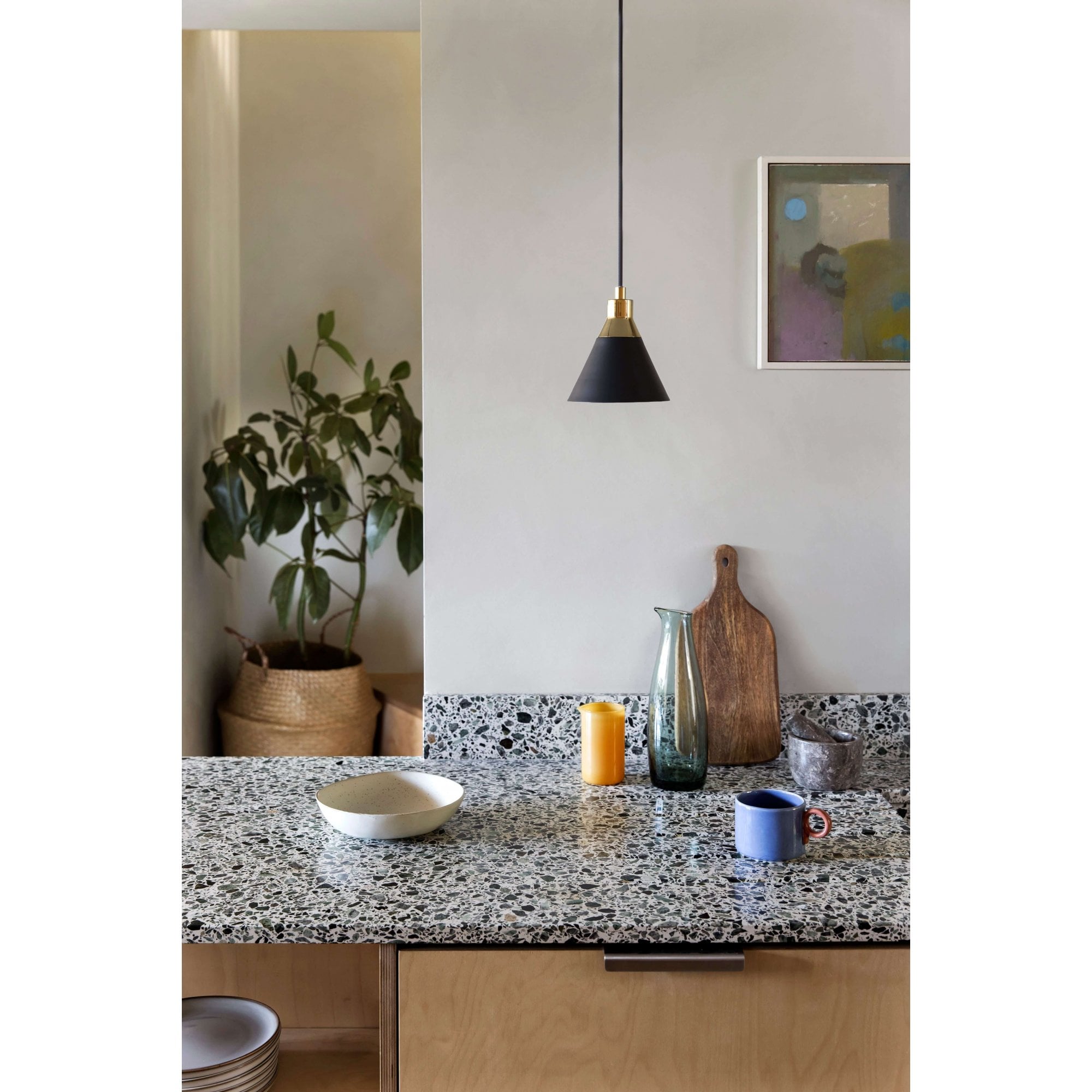 houseof. Cone Ceiling Pendant Light - Charcoal