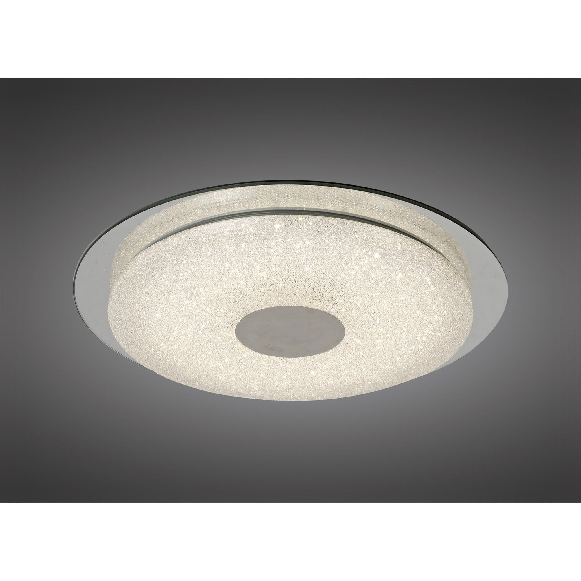 Mantra Virgin Sand Ceiling Flush 45cm - Silver