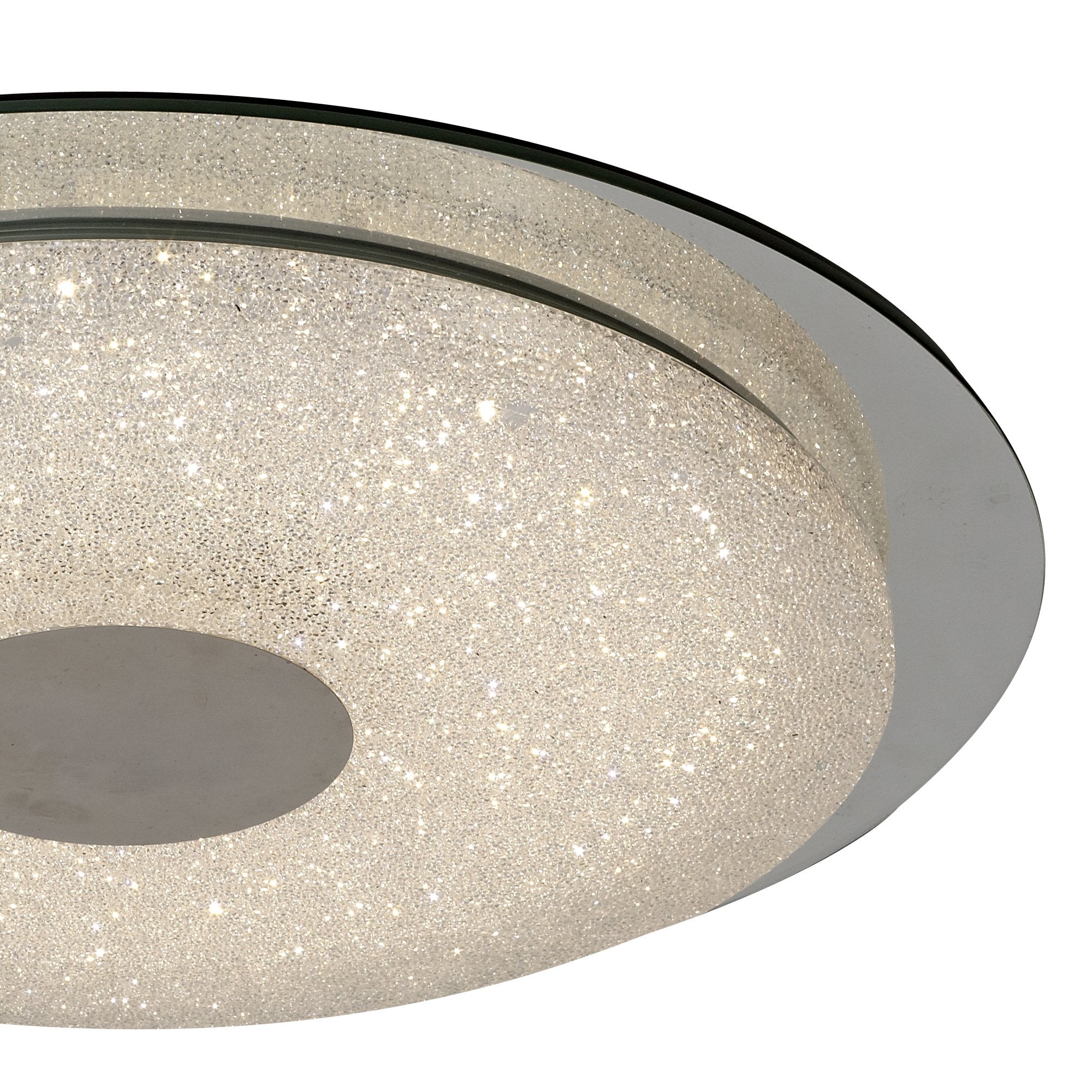Mantra Virgin Sand Ceiling Flush 45cm - Silver