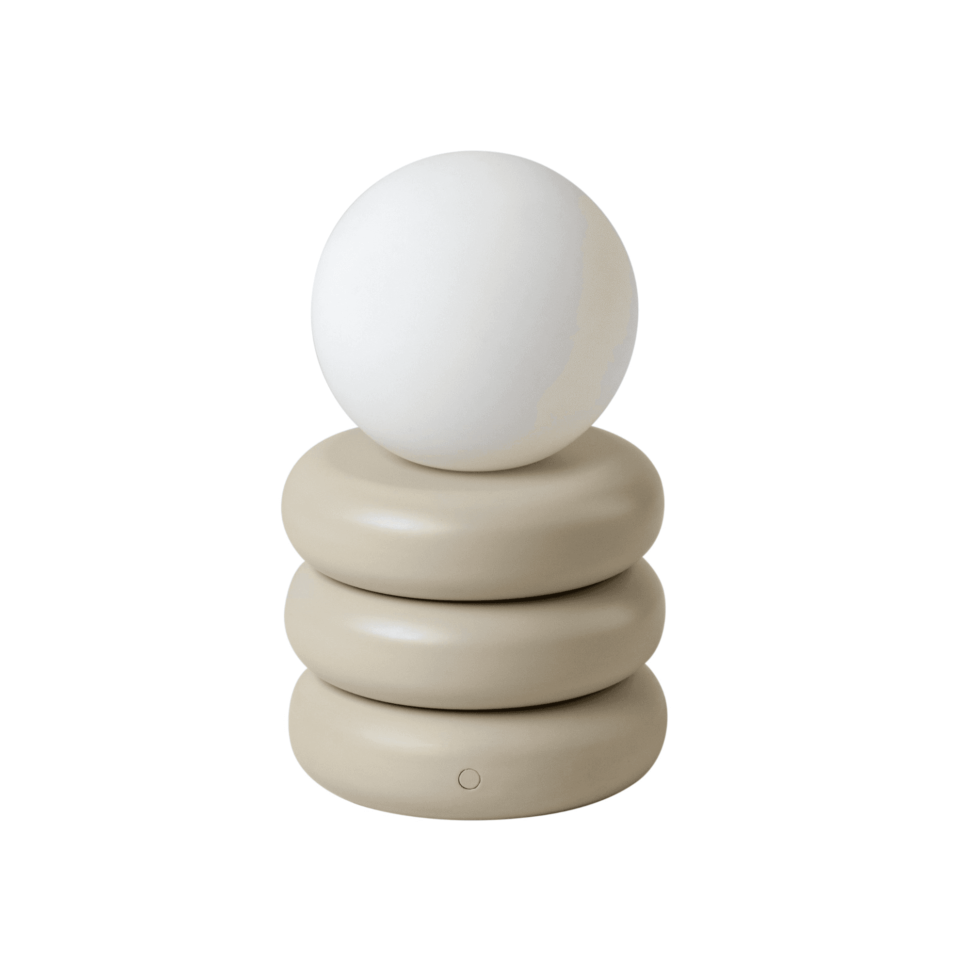 houseof. Tube 'Glow Worm' Rechargeable Table Lamp - Sand