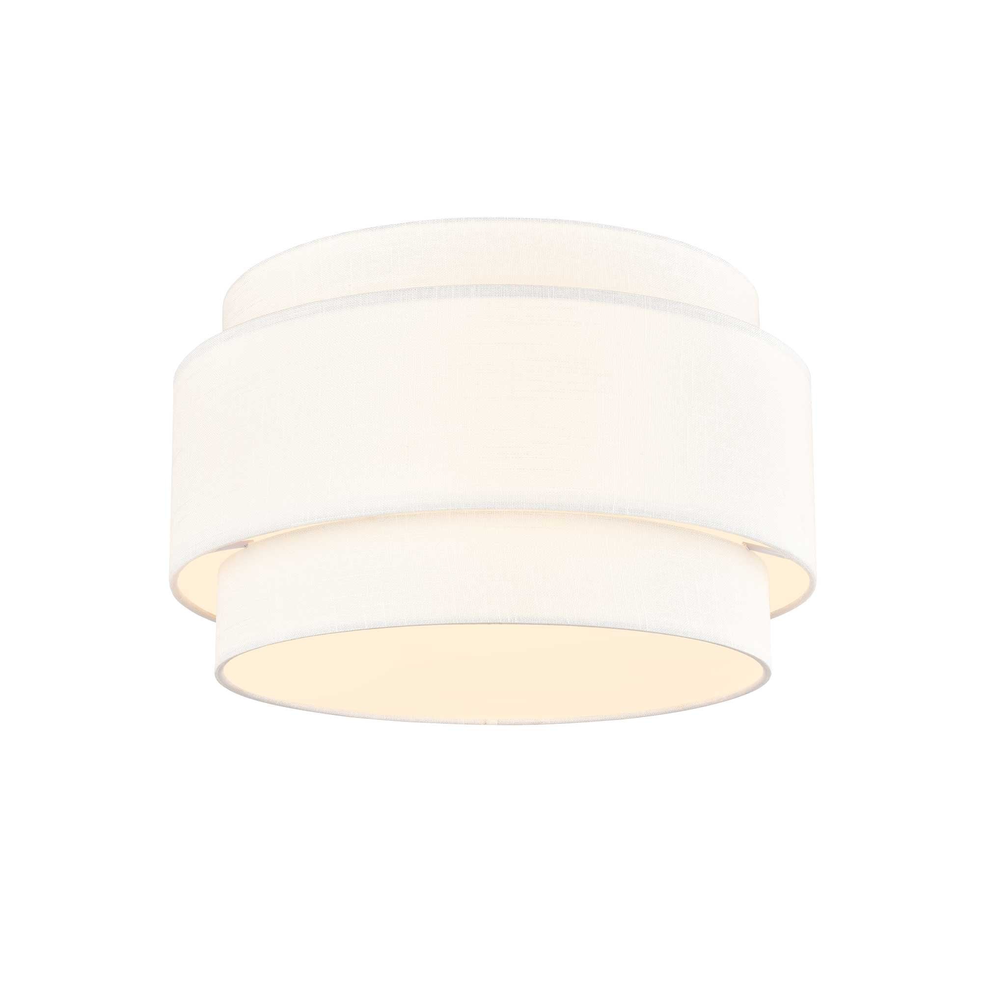 Franklite Melissa 4 Light Double Tier Flush Fitting - Cream