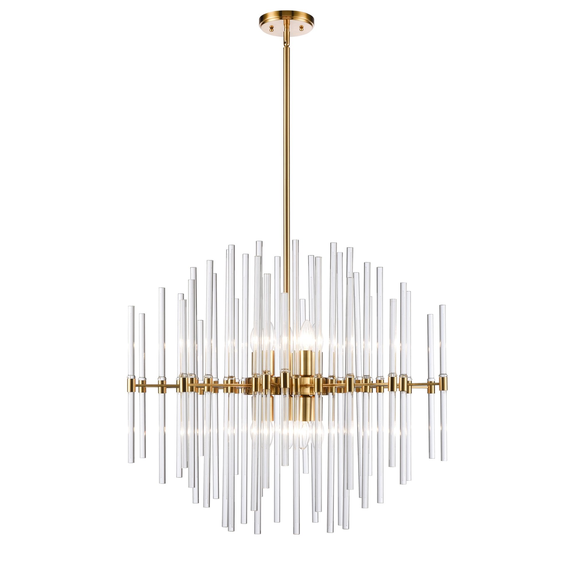 Franklite Celestial 700mm 10 Light Pendant - Aged Brass
