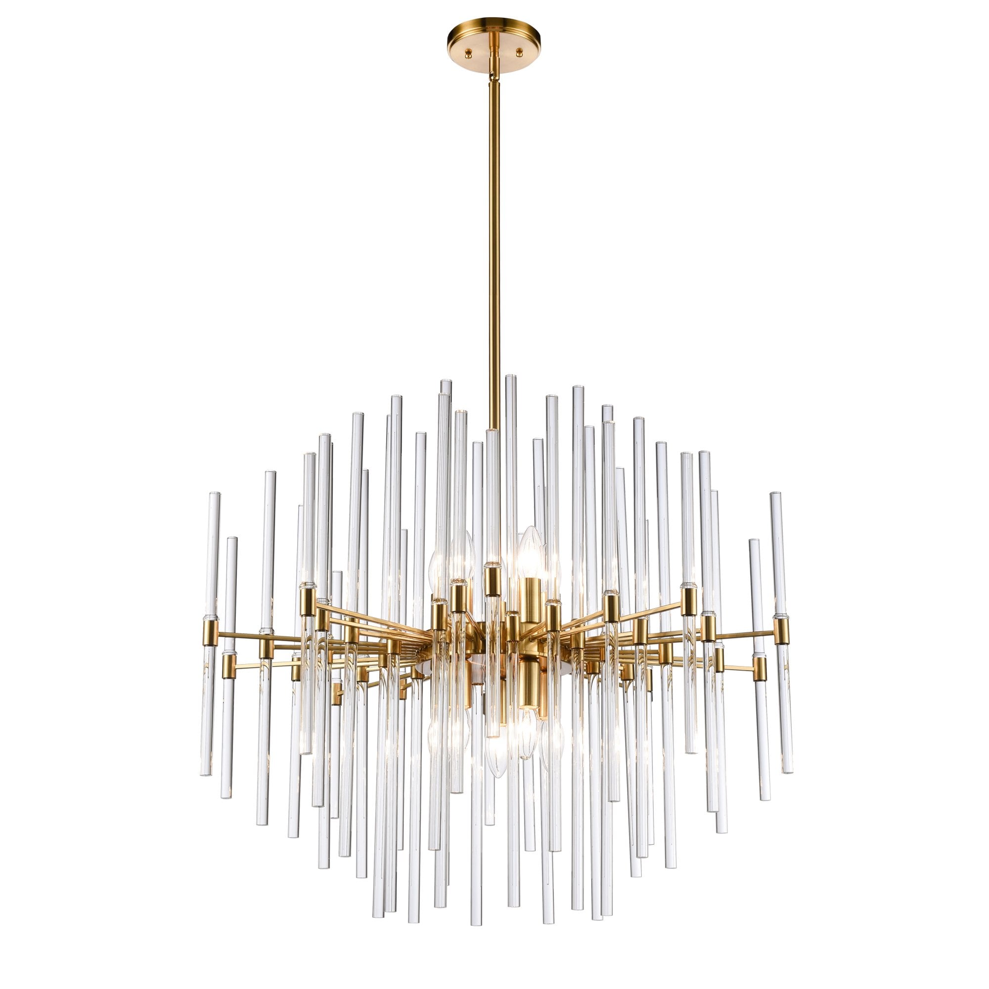 Franklite Celestial 700mm 10 Light Pendant - Aged Brass