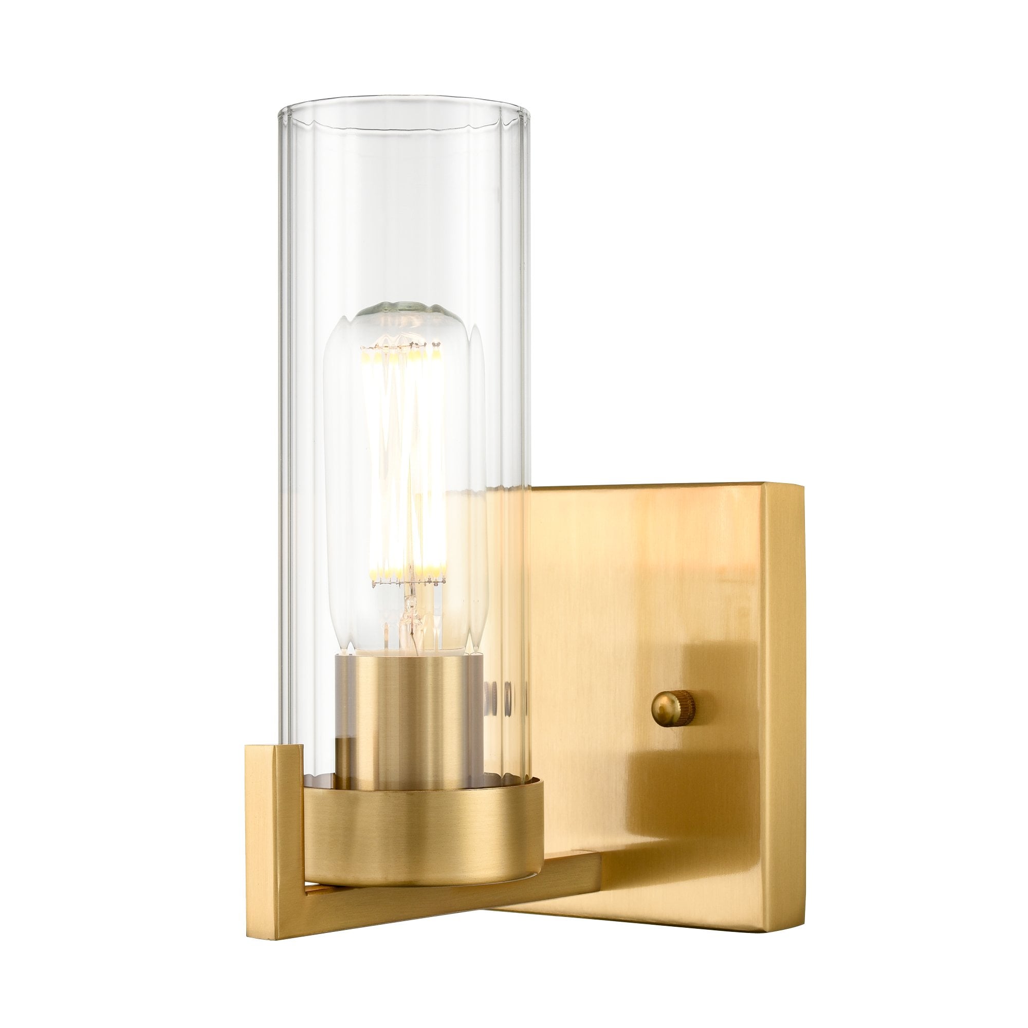 Franklite Camelot 1 Light Wall Light - Aged Brass